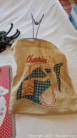 Vintage Champion cloth bag with barn and animals graphic
