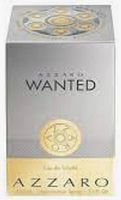 Front view of unopened Azzaro Wanted Eau de Toilette box showing silver and gold packaging