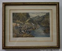 Framed print showing entire artwork and frame.