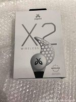 Box front showing Jaybird X2 branding with an image of the wireless earbud.