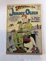 Front cover photo of Superman's Pal Jimmy Olsen issue 48 comic book showing cover art and title