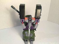Front view of the Transformers Megatron figure in robot form showing details and colors.