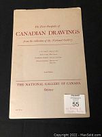 Cover page of the portfolio titled 'The First Portfolio of Canadian Drawings' from the National Gallery of Canada in Ottawa, listing included artists.