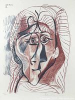 Full front view of shrink-wrapped lithograph on foam board