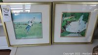 Both framed prints side by side showing front view