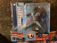 Pedro Martinez pitching figure in original packaging with Montreal Expos and McFarlane branding