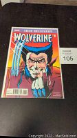 Front cover of Marvel Comics Wolverine #1, showing Wolverine with blue gloves and claws, and the title at the top.