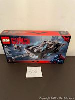 Front view of the unopened Lego Batman 76181 Batmobile The Penguin Chase set box.
