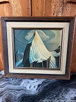 Full view of framed print showing entire artwork and frame design.