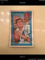 Front of the 1971 Kellogg's 3D Super Stars football card showing Craig Morton with visible creases and cracks.