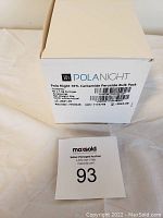 White cardboard box with label showing Pola Night 16% Carbamide Peroxide Bulk Pack, 50 x 1.3 grams syringes, unopened sealed contents.