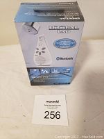 Box photograph of Digital Lab waterproof Bluetooth speaker in sealed packaging, showing brand, model, Bluetooth logo, and product images.