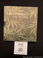 Front cover of The Cannabible Collection book showing green cannabis leaves and title with author Jason King.