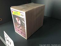 Front view of sealed stack showing Wayne Gretzky card