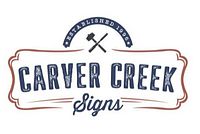 Voucher face with Carver Creek Signs logo