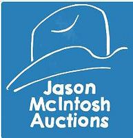 Image of Jason McIntosh Auctions logo on a blue background, representing the gift certificate issuer.
