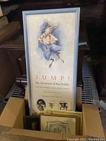 Vertical framed poster of 'Jump! The Adventures of Brer Rabbit' showing a jumping rabbit and character portraits below