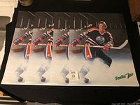 Four Wayne Gretzky 7Up advertising posters laid out overlapping showing the full image and quantity.