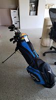 Full view of Callaway stand bag with clubs