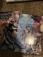 Four Star Wars Shattered Empire comic books showing cover art featuring main characters from the series.