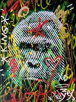 Front view showing full canvas and signature