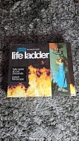 Original box of American La France Life Ladder with fire and rescue image and bilingual text for emergency fire escape usage