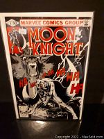 Full front cover of Moon Knight Comic #8 showing the main artwork and cover price.