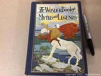 Front cover of the book showing colored illustration of centaur and title.