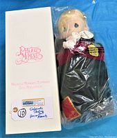 Gabrielle Precious Moments Stocking Doll in original white box with logo and sealed in plastic.
