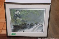 Full front view of framed and matted print