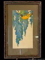 Full front view of framed serigraph showing overall appearance and condition