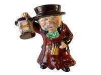 Front view of the Night Watcher Wedgwood Toby Mug showing detailed face, lantern, and mug.