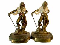 Front view of both bookends on white background