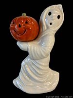 Front side view showing the ghost and pumpkin details