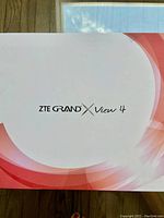 Photo of the original ZTE Grand X View 4 tablet box with branding visible on the lid.