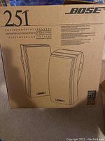 Bose 251 Environmental Speakers box front showing model number and brand logo