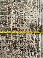 Close-up showing abstract pattern with measuring tape indicating approximately 54 inches width.