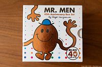 Front of the Mr. Men 40th Anniversary Box Set showing character illustration and box design