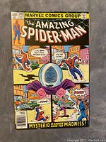 Front cover photo of The Amazing Spider-Man issue #199 comic book showing Spider-Man and Mysterio.