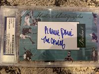Front side of the 2014 Peerless II Historic Autographs Robert Parish basketball card showing his autograph with signature inscription 'The Chief'