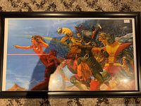 Full framed photo showing multiple X-Men characters together.