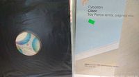 Cybotron Clear remix vinyl record half exposed in black paper sleeve