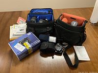 Overview of all equipment on table