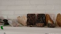 Overall display of lot items on mantel