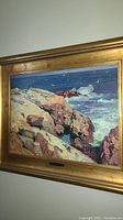 Full view of the framed painting