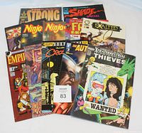 Lot of 12 assorted comics from obscure publishers, showing diversity of titles and colorful cover art.