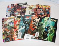 10 X-Men related comic books arranged in two rows showing front covers including X-Man, Weapon X, New Mutants, Hellbound, and various X-Men titles.
