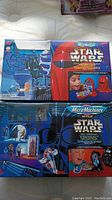 Photo of boxed Star Wars Micro Machines Darth Vader/Bespin set showing packaging and illustration.