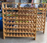 Front view of both wine racks side by side