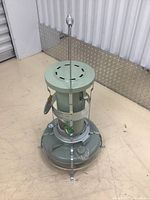 Front view of heater on floor